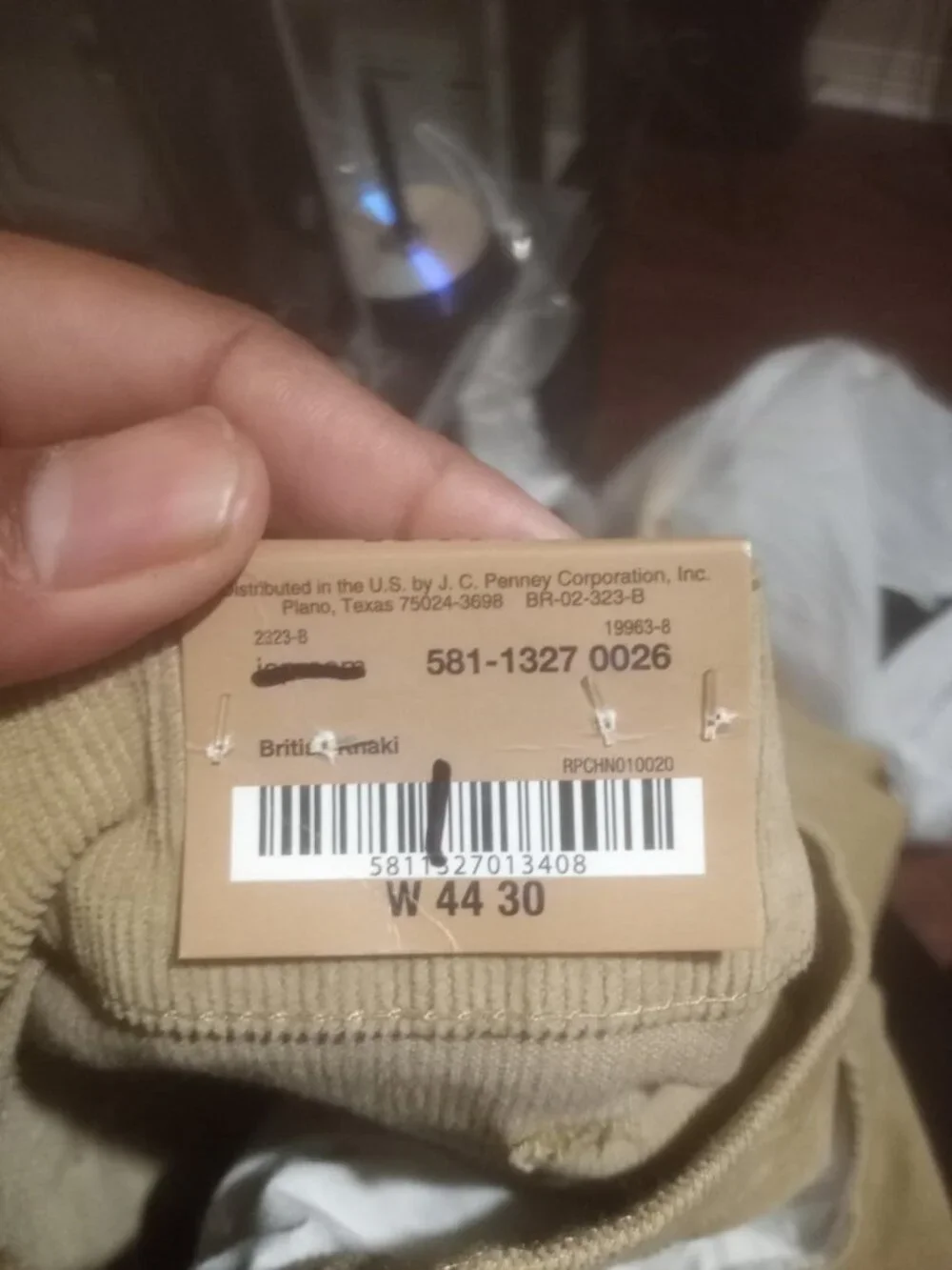 New NWT The Foundry Supply Co Corduroy Pants Mens Size 44x30 Khaki Straight Leg